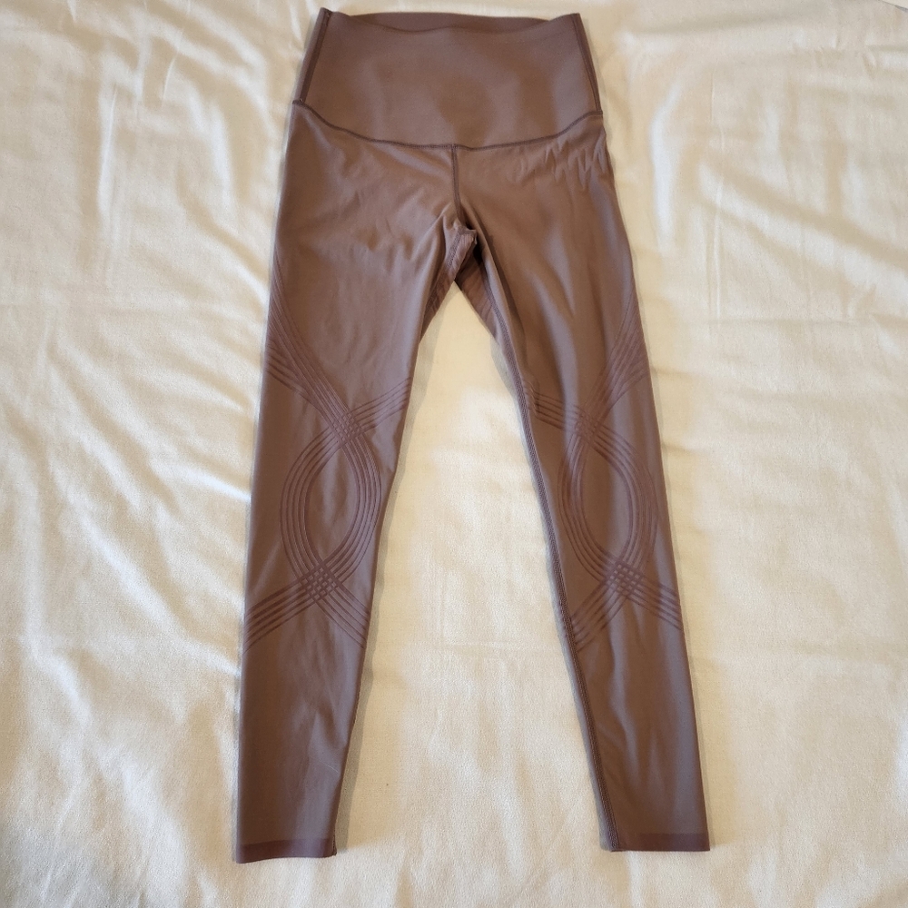 Fanka High-Waist Sculpting Leggings in Mauve Brown